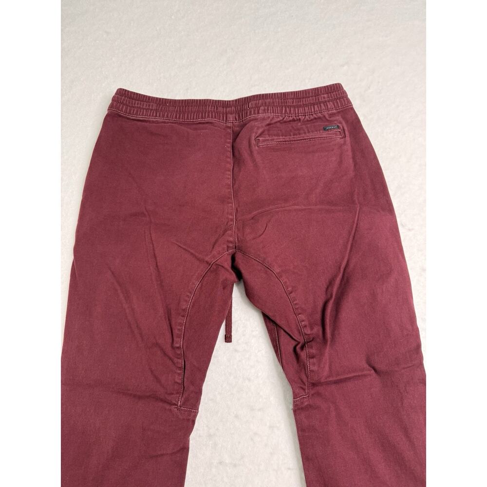 PacSun Burgundy Men’s Jogger Pants Elastic Waist Flat Front Pre-Owned Size L - Picture 6 of 6